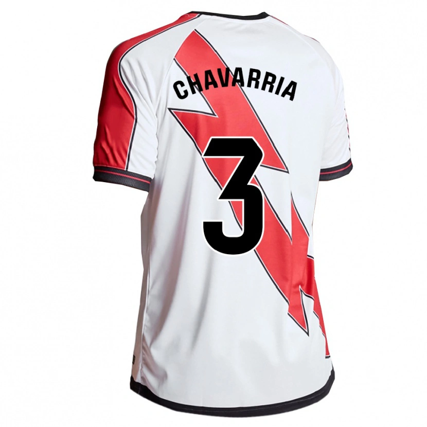 Danxen Kinderen Pep Chavarría #3 Wit Rood Thuisshirt Thuistenue 2025/26 T-Shirt
