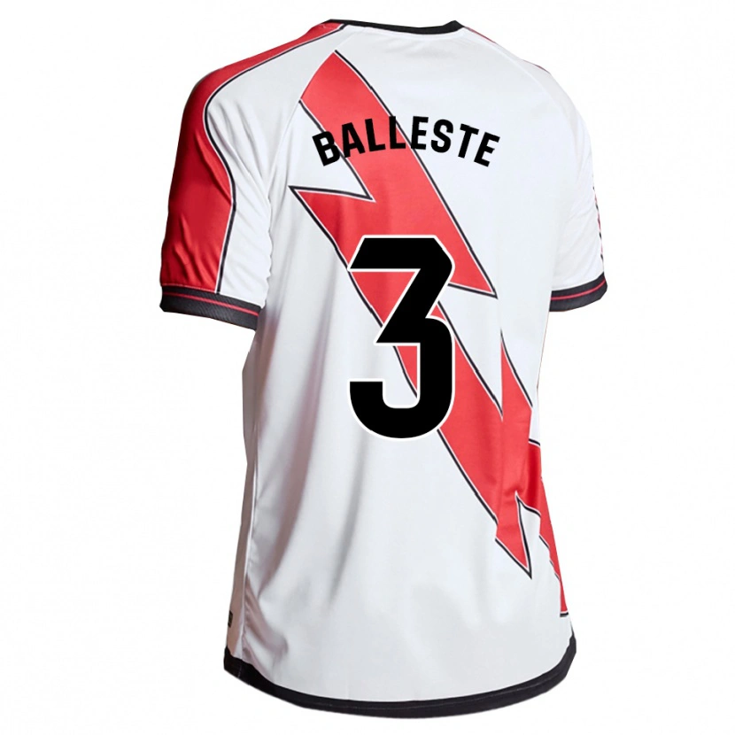 Danxen Kinderen Laia Ballesté #3 Wit Rood Thuisshirt Thuistenue 2025/26 T-Shirt