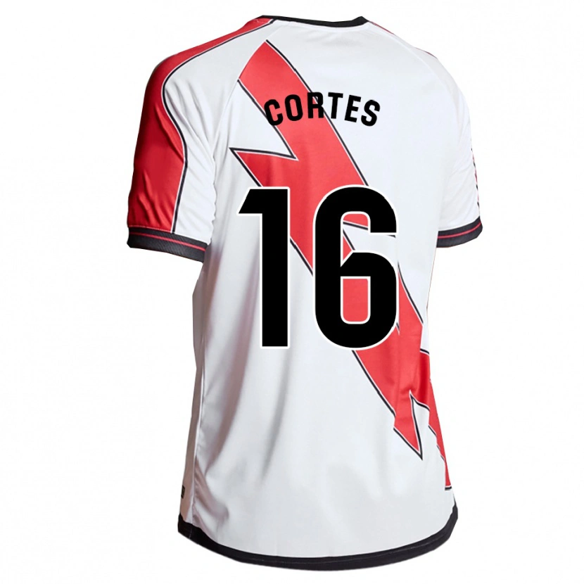 Danxen Kinderen José Cortés #16 Wit Rood Thuisshirt Thuistenue 2025/26 T-Shirt