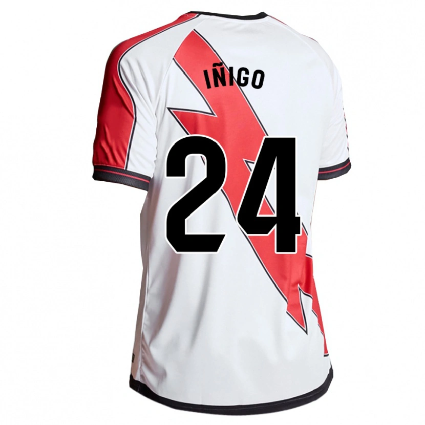 Danxen Kinderen Iván Iñigo #24 Wit Rood Thuisshirt Thuistenue 2025/26 T-Shirt