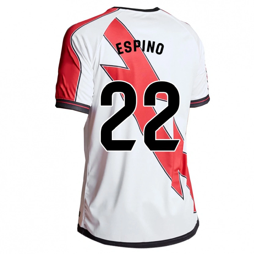 Danxen Kinderen Alfonso Espino #22 Wit Rood Thuisshirt Thuistenue 2025/26 T-Shirt
