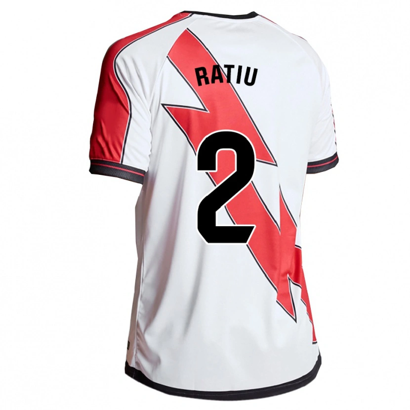 Danxen Kinderen Andrei Rațiu #2 Wit Rood Thuisshirt Thuistenue 2025/26 T-Shirt