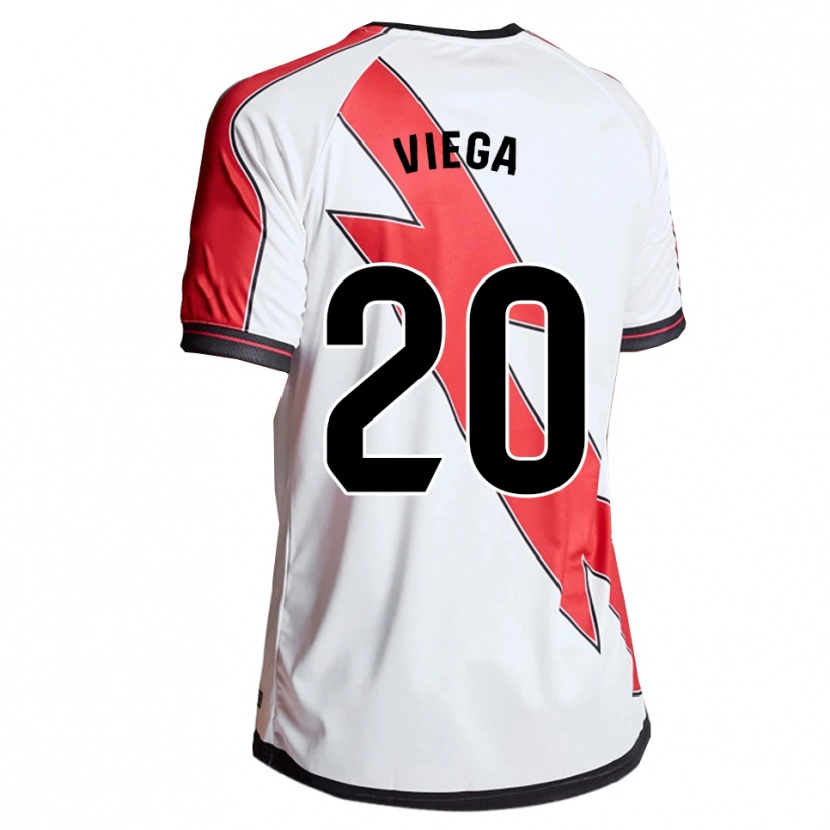Danxen Kinderen David Viega #20 Wit Rood Thuisshirt Thuistenue 2025/26 T-Shirt