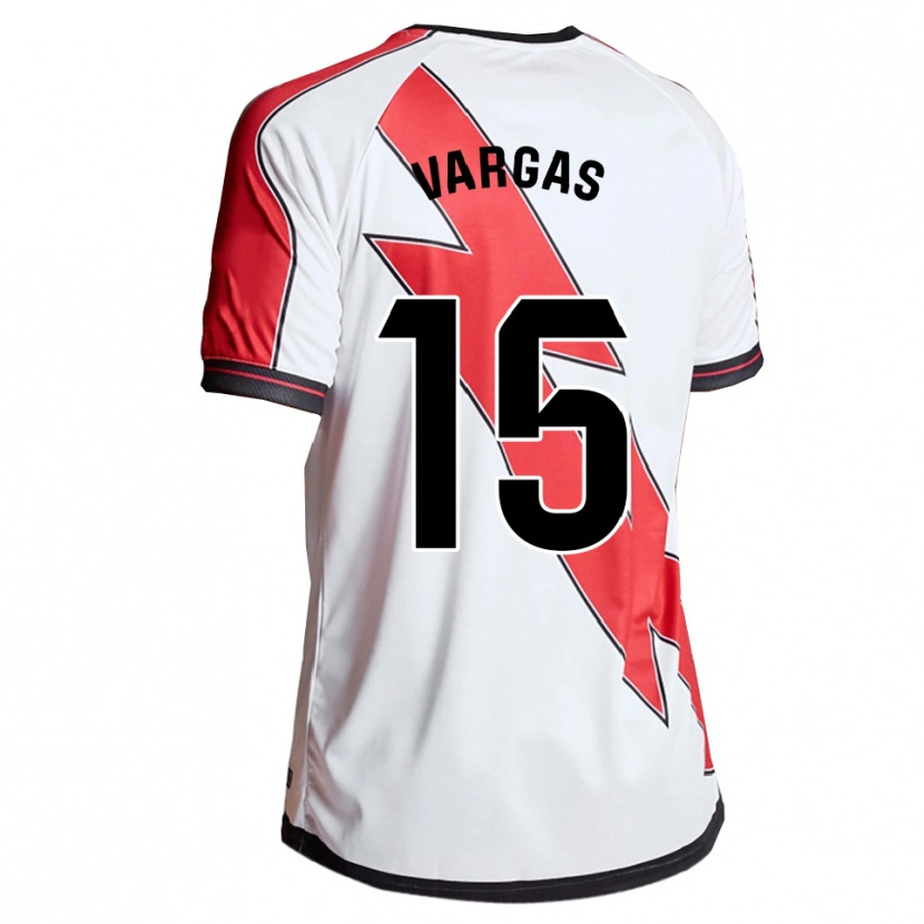 Danxen Kinderen Rosario Vargas Sarasqueta #15 Wit Rood Thuisshirt Thuistenue 2025/26 T-Shirt