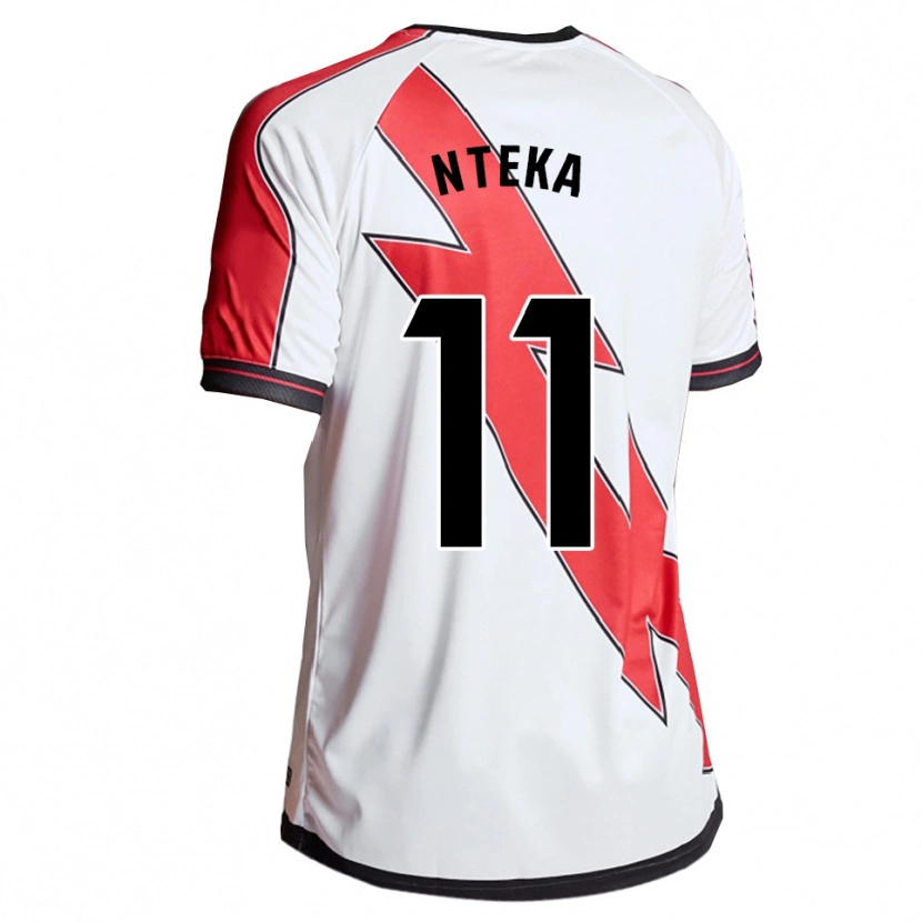 Danxen Kinderen Randy Nteka #11 Wit Rood Thuisshirt Thuistenue 2025/26 T-Shirt
