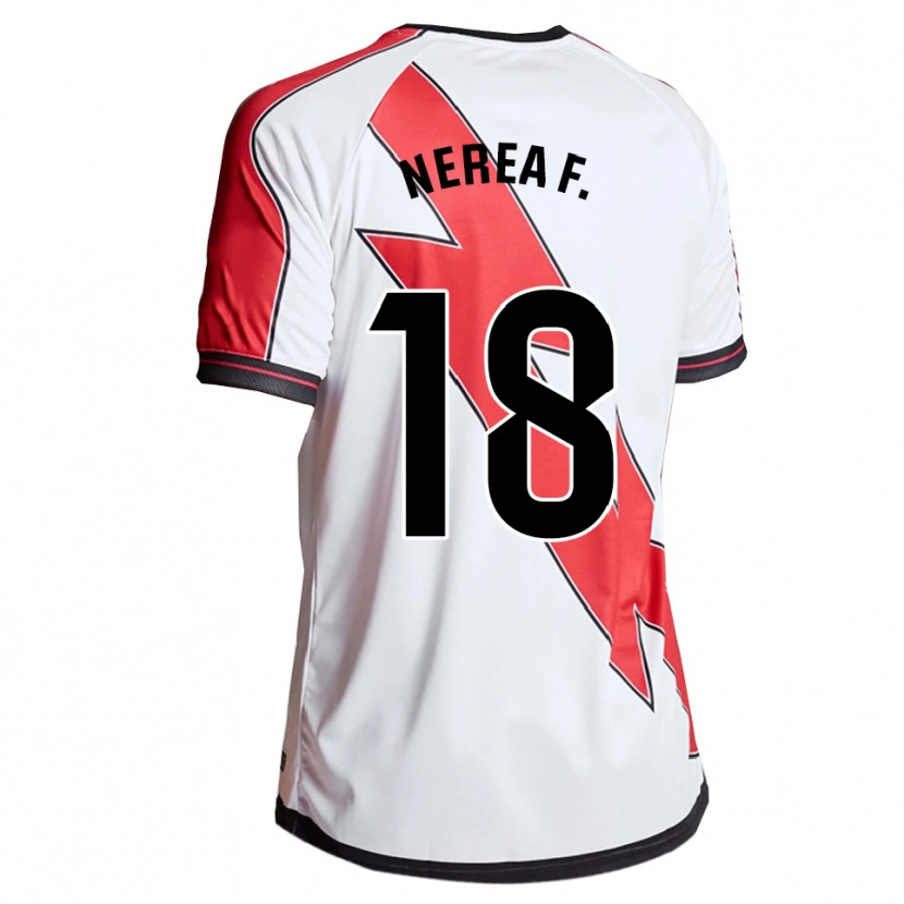 Danxen Kinderen Nerea Fernández Santos #18 Wit Rood Thuisshirt Thuistenue 2025/26 T-Shirt
