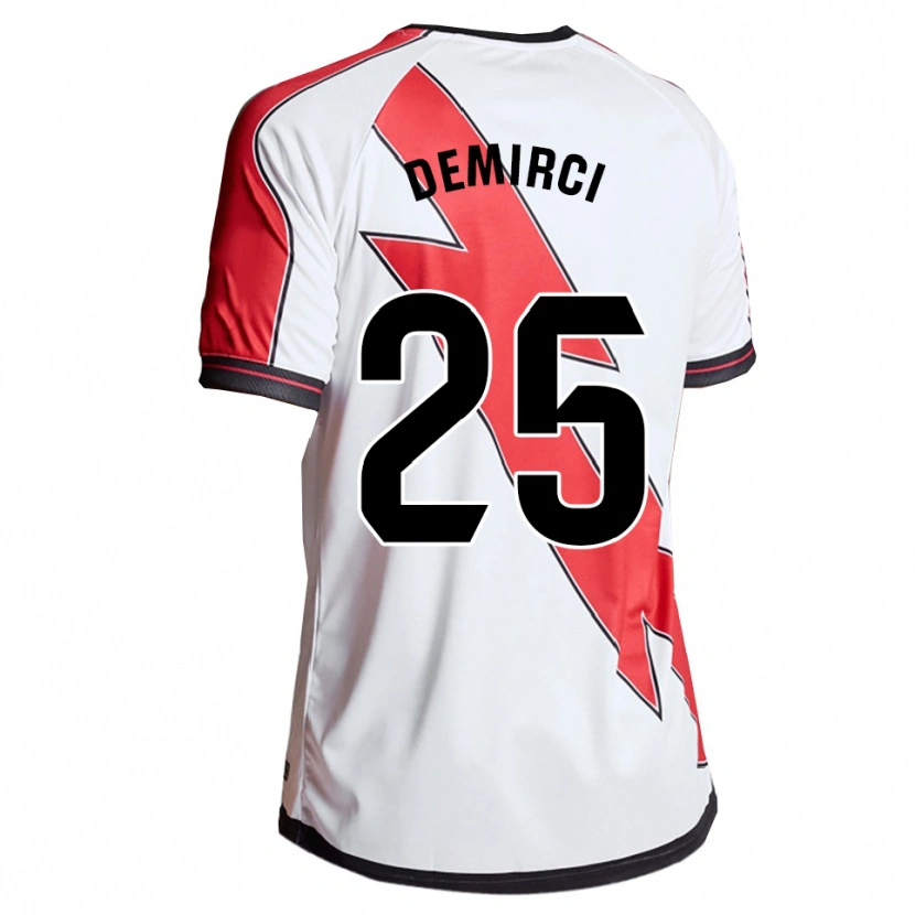 Danxen Kinderen Mert Demirci #25 Wit Rood Thuisshirt Thuistenue 2025/26 T-Shirt