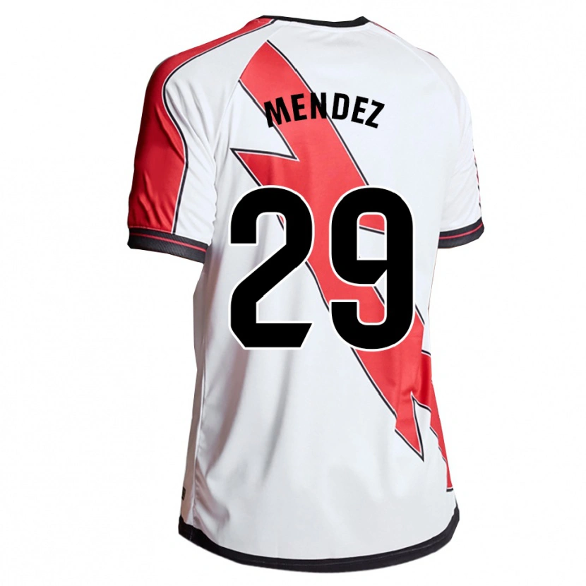 Danxen Kinderen Diego Méndez #29 Wit Rood Thuisshirt Thuistenue 2025/26 T-Shirt