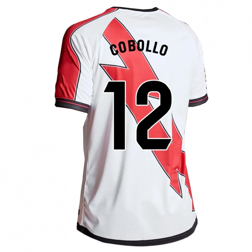Danxen Kinderen Sara Cobollo Hoyo #12 Wit Rood Thuisshirt Thuistenue 2025/26 T-Shirt