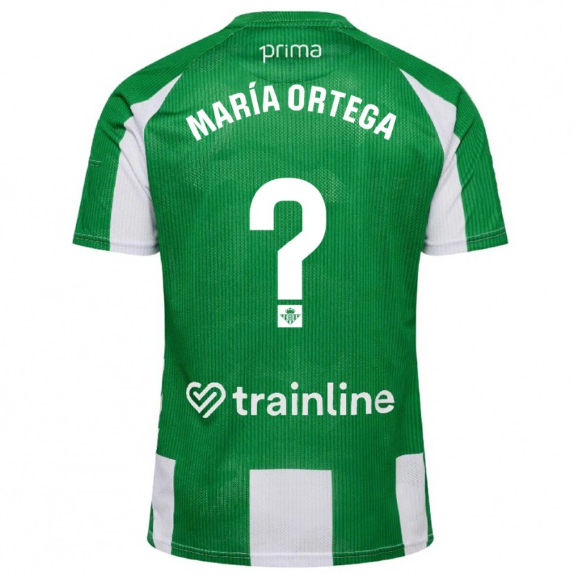 Danxen Kinderen José María Ortega #0 Groen Wit Thuisshirt Thuistenue 2025/26 T-Shirt