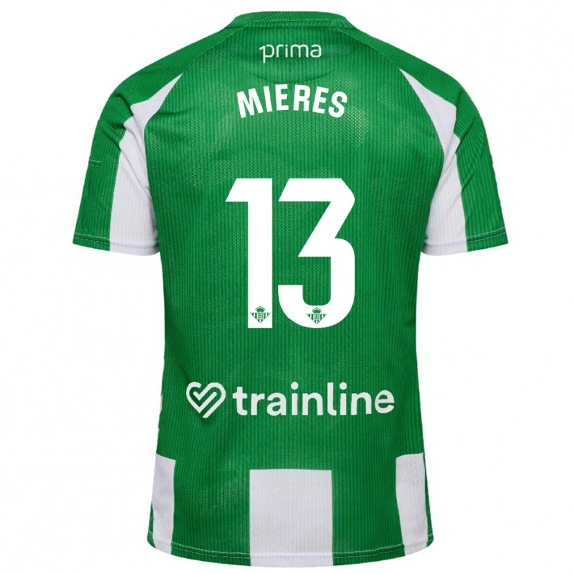 Danxen Kinderen Malena Mieres García #13 Groen Wit Thuisshirt Thuistenue 2025/26 T-Shirt