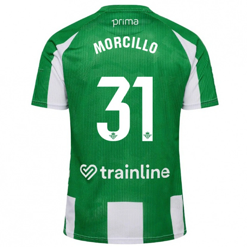 Danxen Kinderen Ana Morcillo #31 Groen Wit Thuisshirt Thuistenue 2025/26 T-Shirt