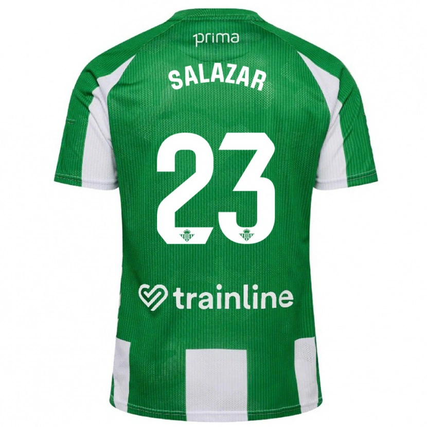 Danxen Kinderen Noelia Salazar #23 Groen Wit Thuisshirt Thuistenue 2025/26 T-Shirt