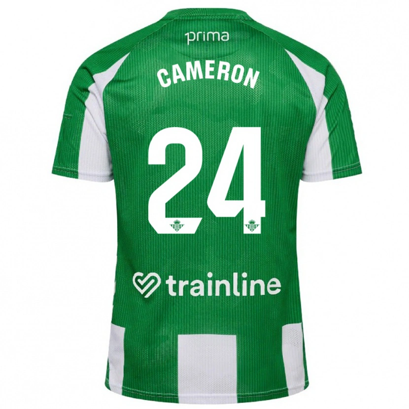 Danxen Kinderen Tiffany Devonna Cameron #24 Groen Wit Thuisshirt Thuistenue 2025/26 T-Shirt