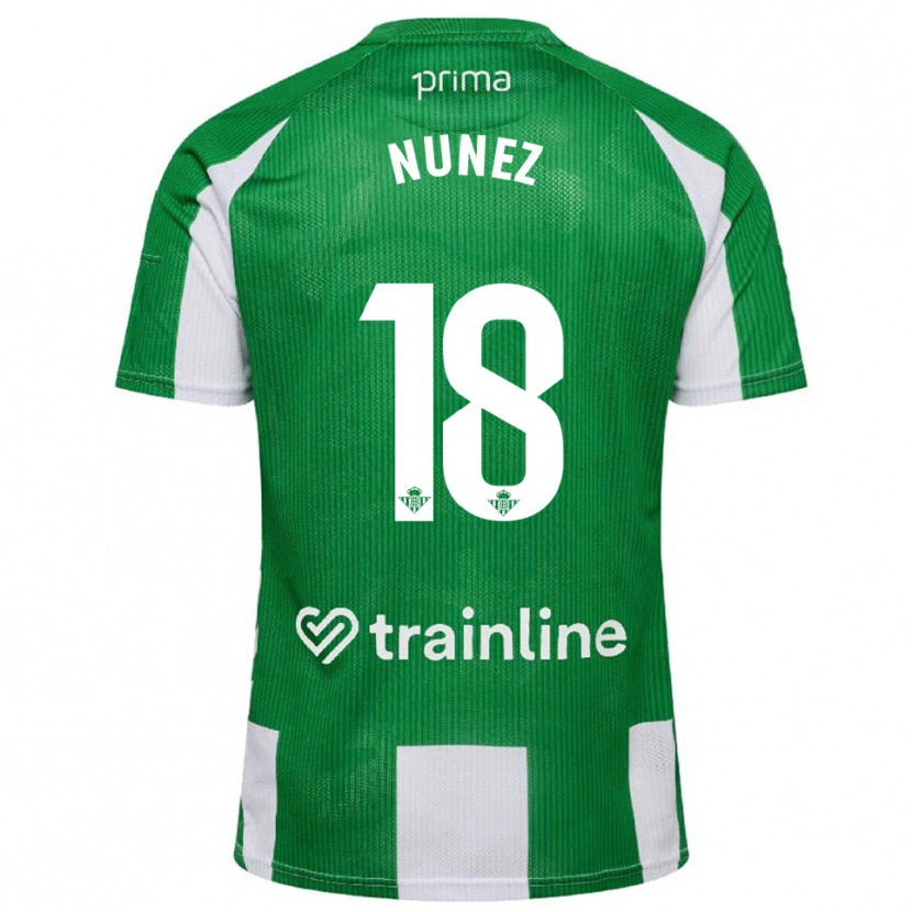 Danxen Kinderen Romina Núñez #18 Groen Wit Thuisshirt Thuistenue 2025/26 T-Shirt
