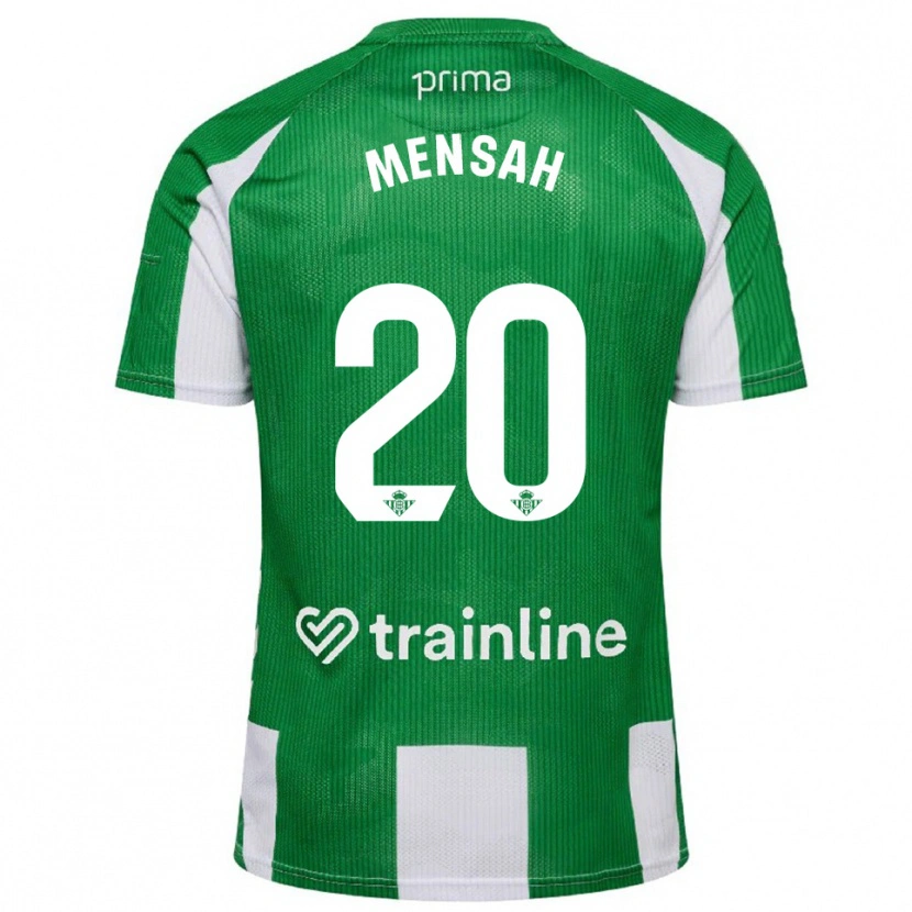 Danxen Kinderen Mawuli Mensah #20 Groen Wit Thuisshirt Thuistenue 2025/26 T-Shirt