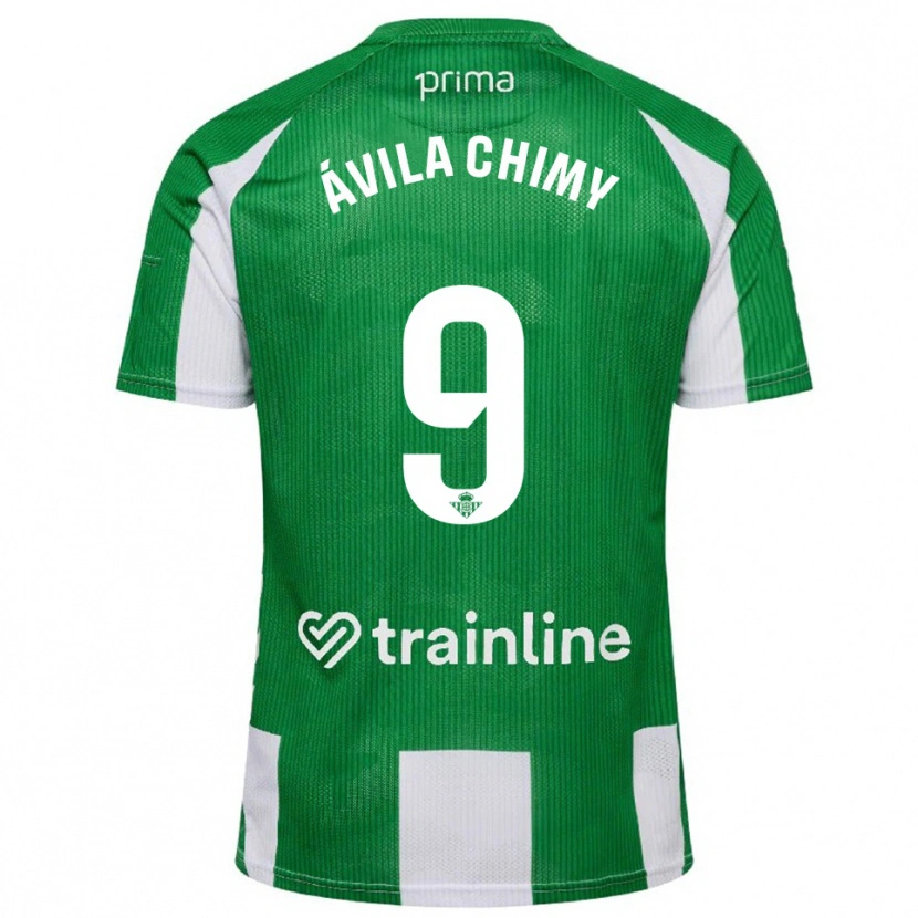 Danxen Kinderen Chimy Ávila #9 Groen Wit Thuisshirt Thuistenue 2025/26 T-Shirt