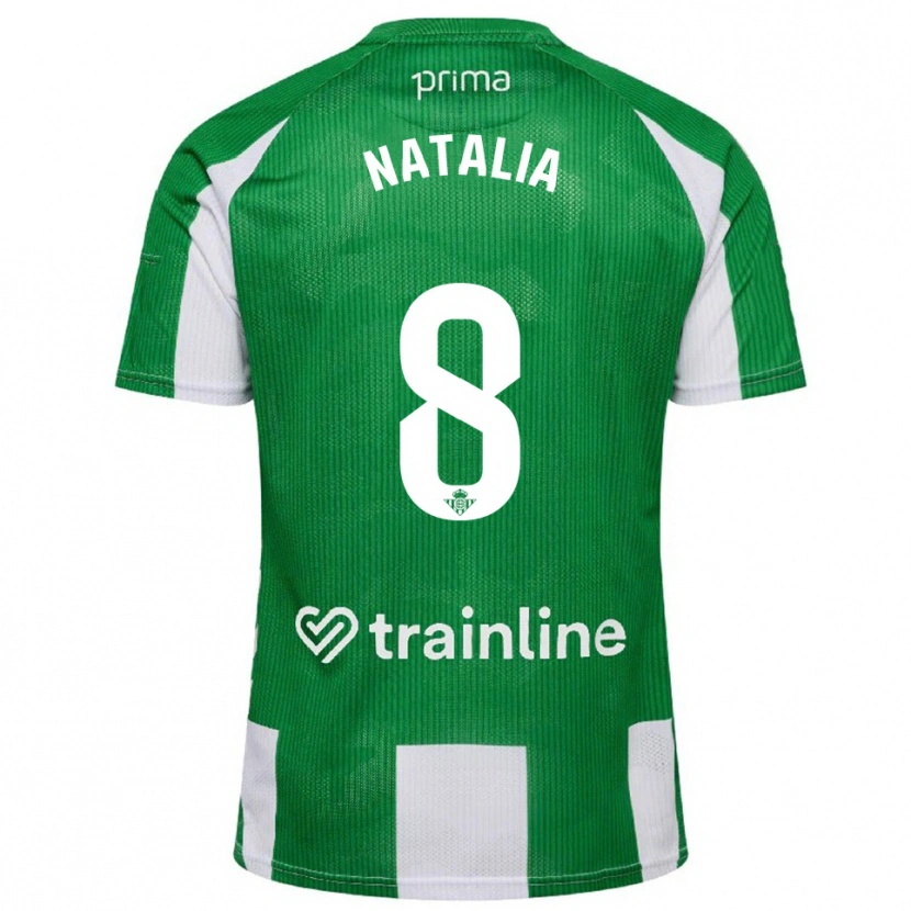 Danxen Kinderen Natalia Montilla Martinez #8 Groen Wit Thuisshirt Thuistenue 2025/26 T-Shirt