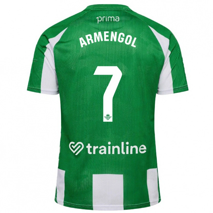 Danxen Kinderen Carla Armengol #7 Groen Wit Thuisshirt Thuistenue 2025/26 T-Shirt