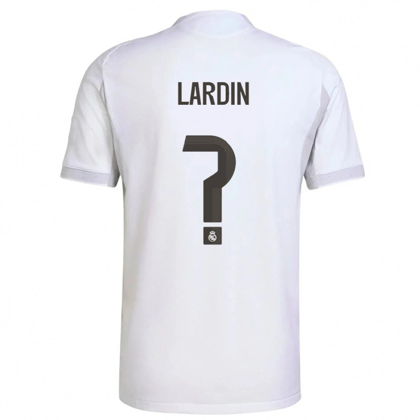 Danxen Kinderen Carlos Lardin #0 Wit Geel Thuisshirt Thuistenue 2025/26 T-Shirt