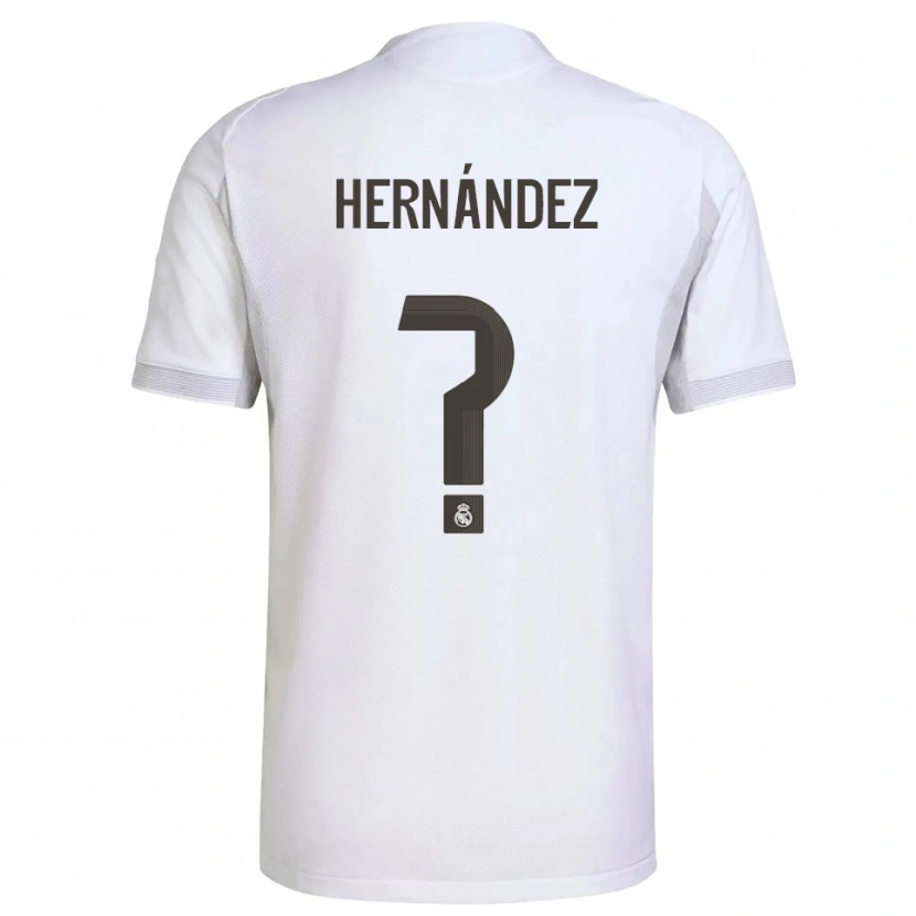 Danxen Kinderen Enaitz Hernández #0 Wit Geel Thuisshirt Thuistenue 2025/26 T-Shirt