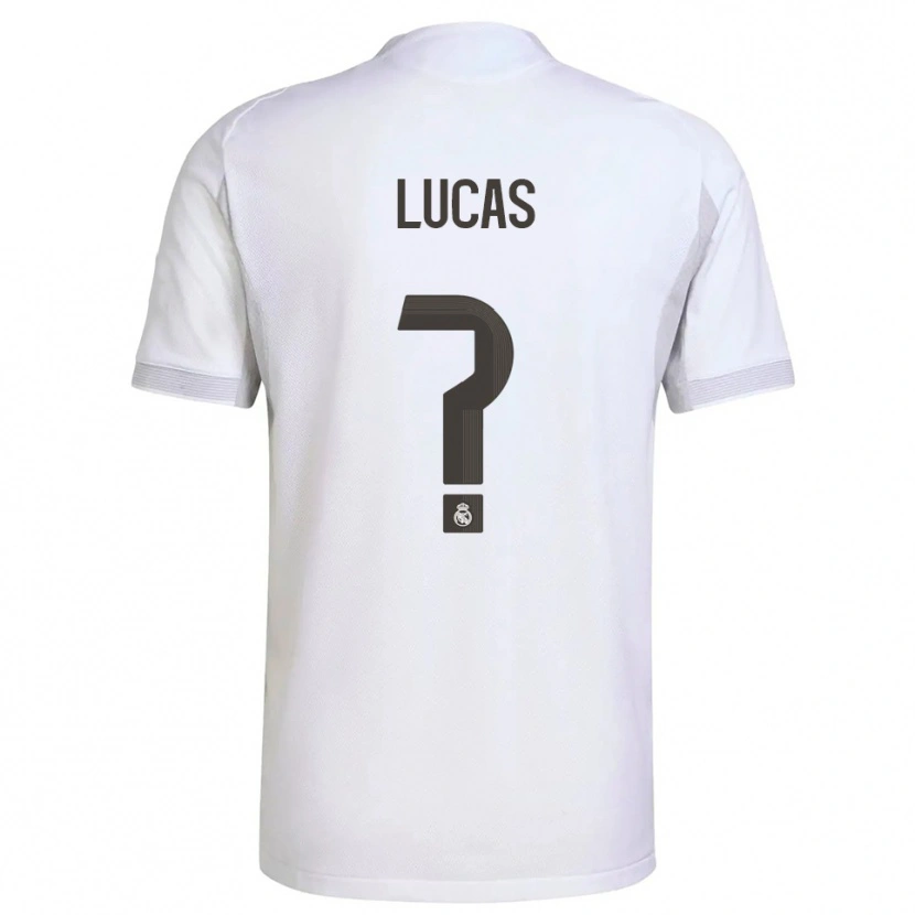 Danxen Kinderen Nestor Lucas #0 Wit Geel Thuisshirt Thuistenue 2025/26 T-Shirt