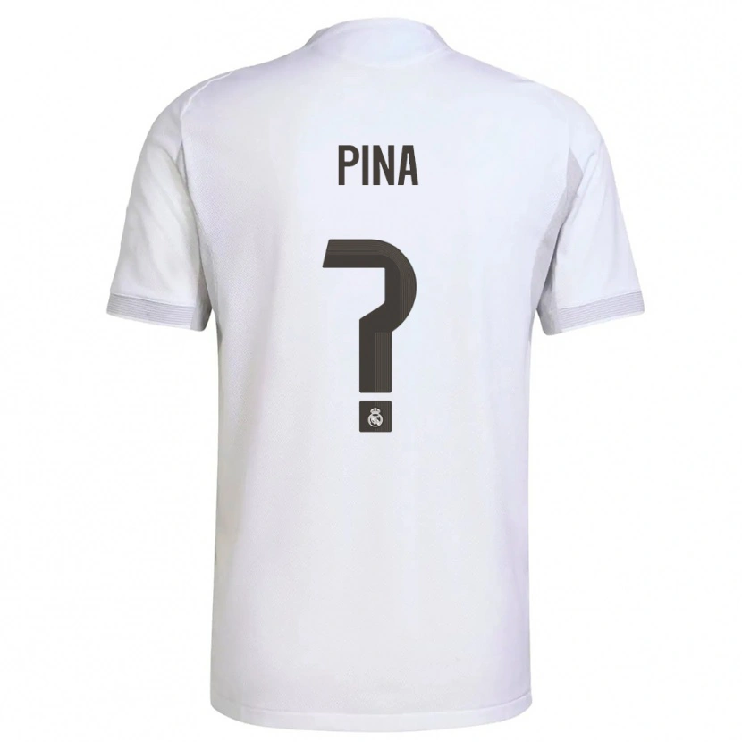 Danxen Kinderen Marc Pina #0 Wit Geel Thuisshirt Thuistenue 2025/26 T-Shirt