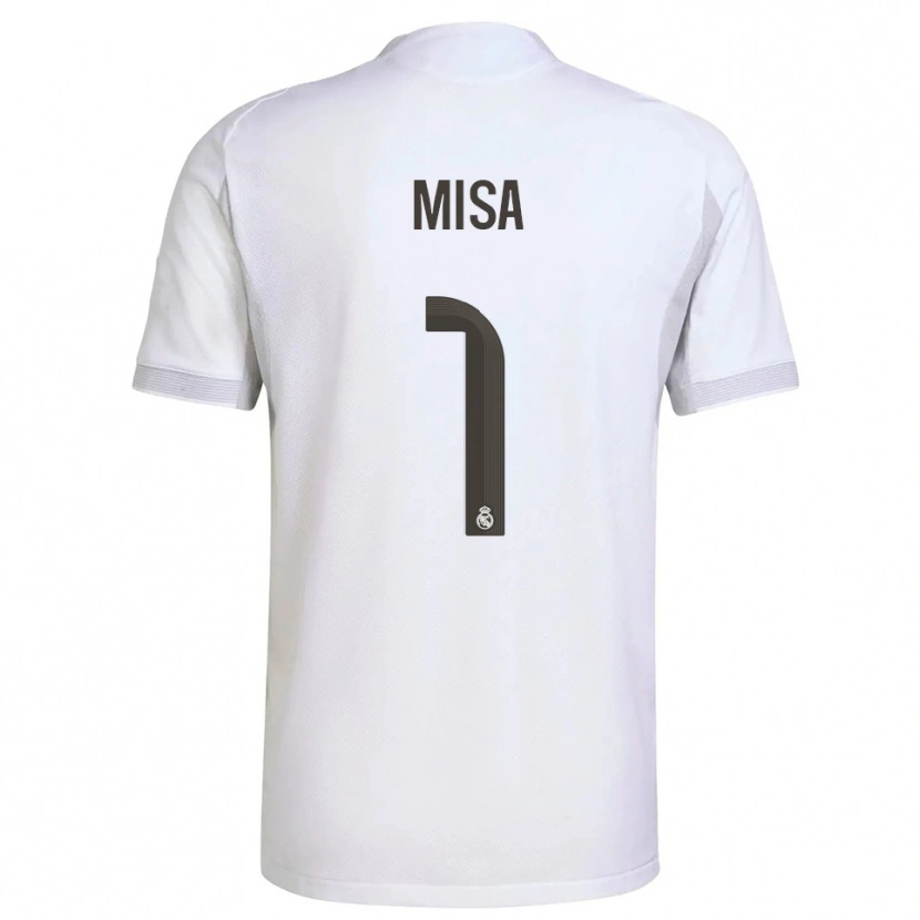 Danxen Kinderen Misa Rodríguez #1 Wit Geel Thuisshirt Thuistenue 2025/26 T-Shirt
