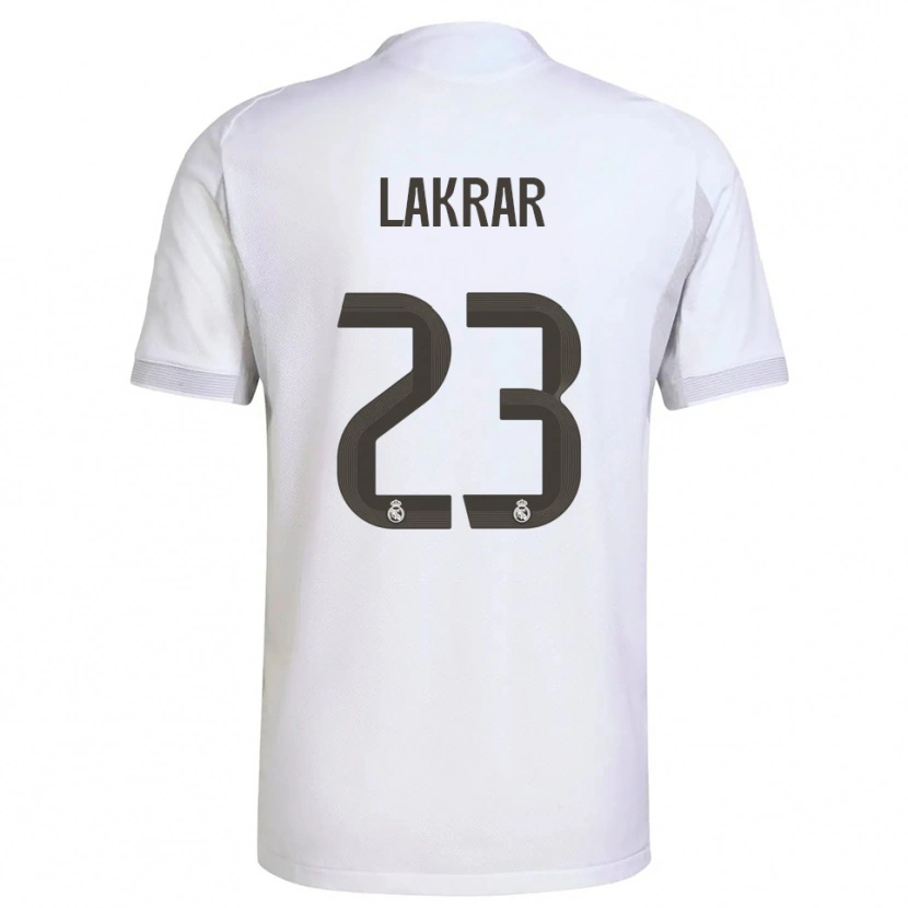 Danxen Kinderen Maëlle Lakrar #23 Wit Geel Thuisshirt Thuistenue 2025/26 T-Shirt