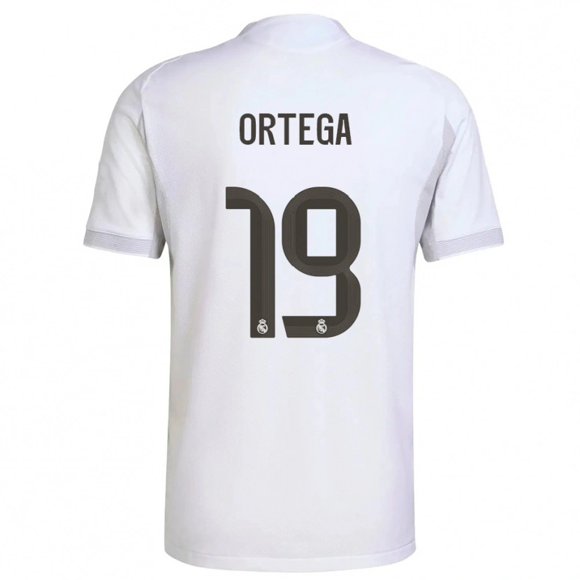 Danxen Kinderen Jacobo Ortega #19 Wit Geel Thuisshirt Thuistenue 2025/26 T-Shirt