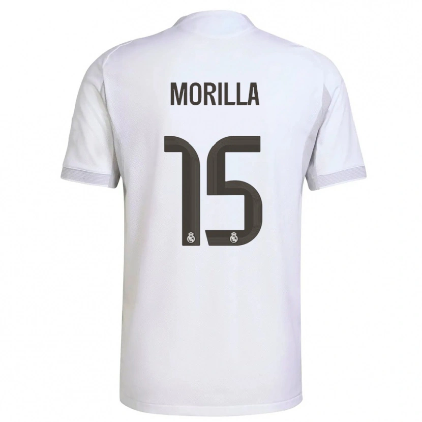 Danxen Kinderen Jairo Morilla #15 Wit Geel Thuisshirt Thuistenue 2025/26 T-Shirt