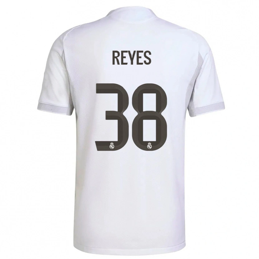 Danxen Kinderen José Reyes #38 Wit Geel Thuisshirt Thuistenue 2025/26 T-Shirt