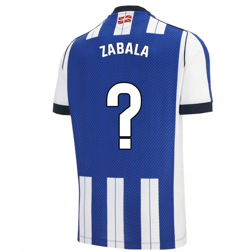 Danxen Kinderen Iraitz Zabala #0 Blauw Wit Thuisshirt Thuistenue 2025/26 T-Shirt