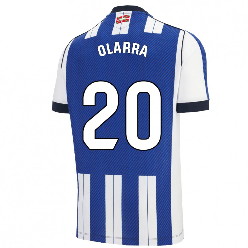Danxen Kinderen Aimar Olarra #20 Blauw Wit Thuisshirt Thuistenue 2025/26 T-Shirt