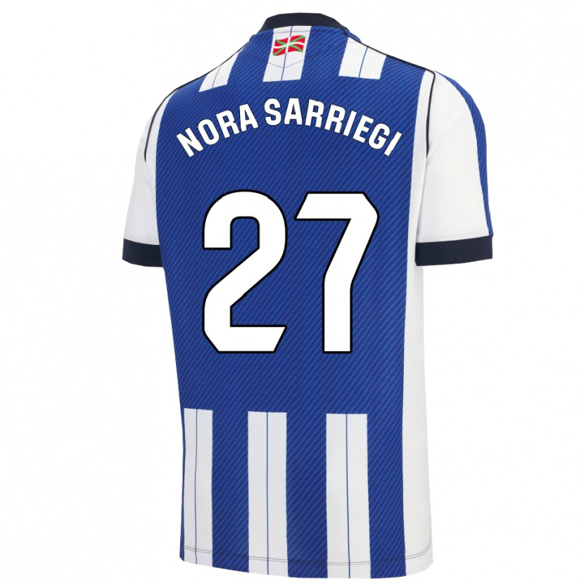 Danxen Kinderen Nora Sarriegi Galdos #27 Blauw Wit Thuisshirt Thuistenue 2025/26 T-Shirt