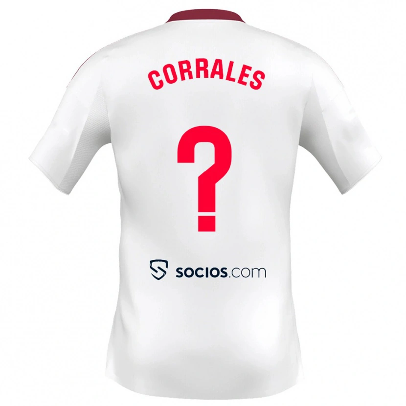 Danxen Kinderen Lucía Corrales #0 Wit Rood Thuisshirt Thuistenue 2025/26 T-Shirt
