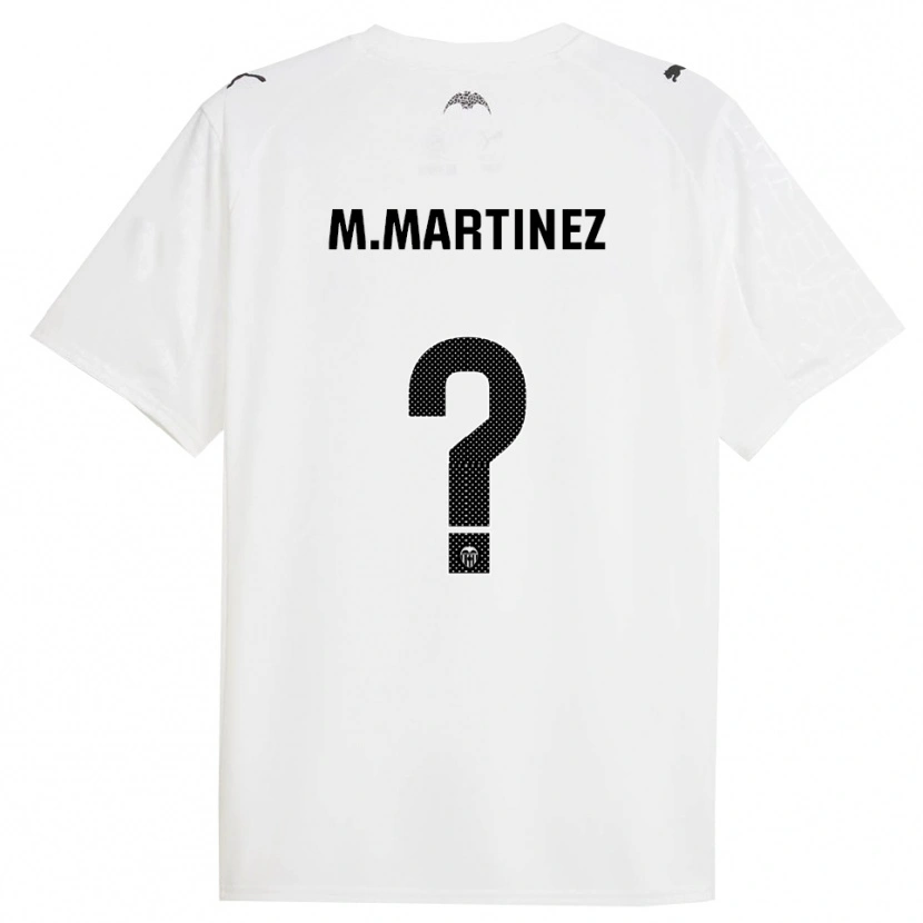 Danxen Kinderen Marc Martinez #0 Wit Zwart Thuisshirt Thuistenue 2025/26 T-Shirt
