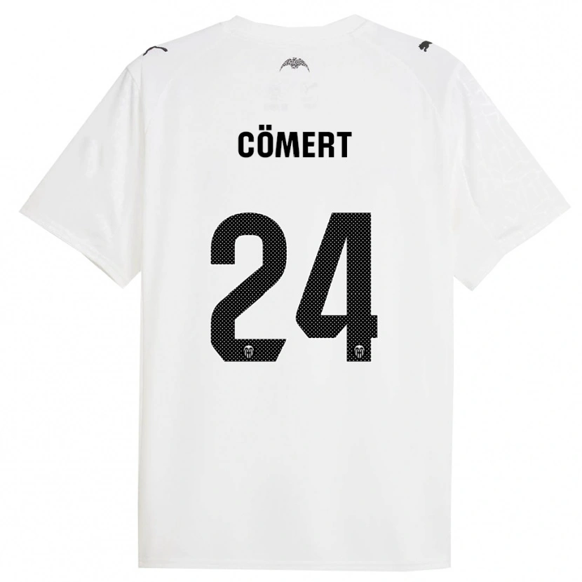 Danxen Kinderen Eray Cömert #24 Wit Zwart Thuisshirt Thuistenue 2025/26 T-Shirt