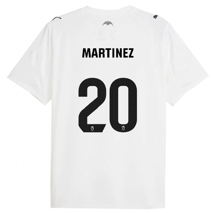 Danxen Kinderen Asun Martínez #20 Wit Zwart Thuisshirt Thuistenue 2025/26 T-Shirt