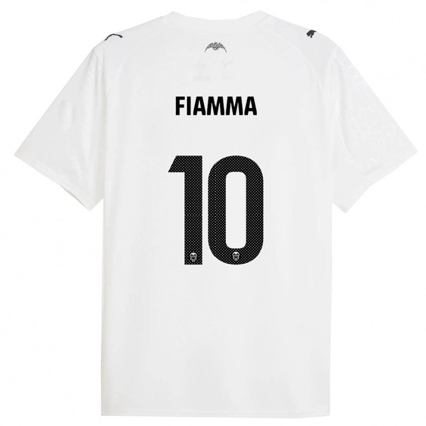 Danxen Kinderen Fiamma #10 Wit Zwart Thuisshirt Thuistenue 2025/26 T-Shirt