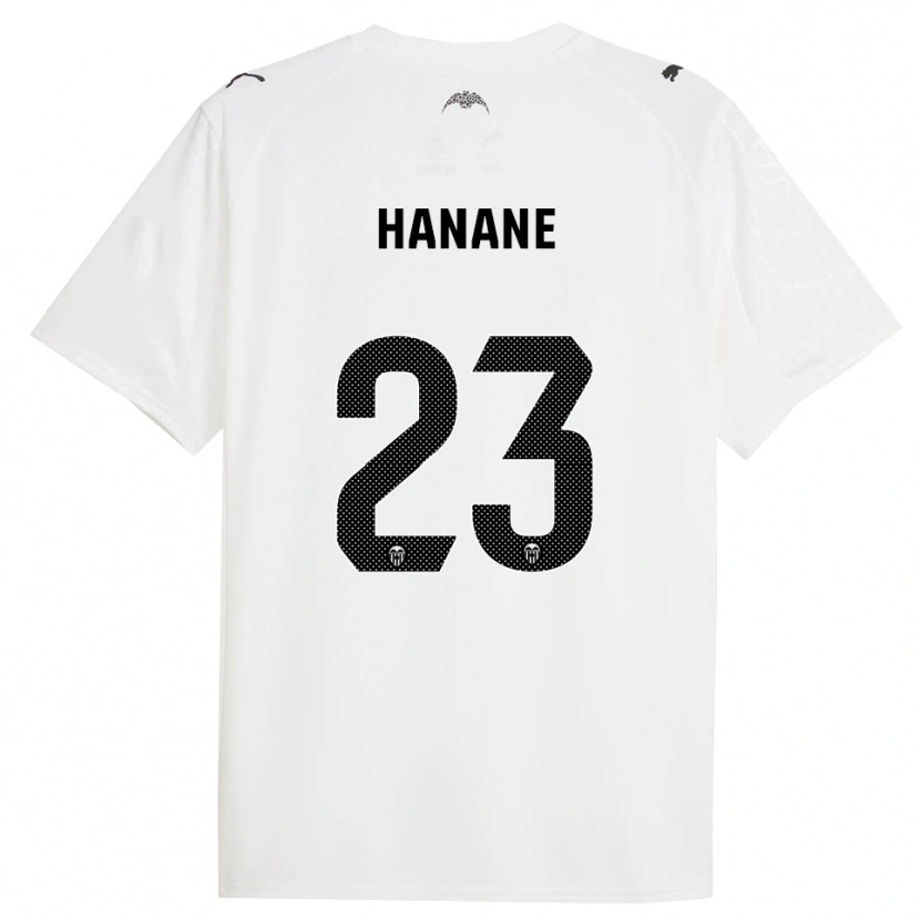 Danxen Kinderen Hanane Ait El Haj #23 Wit Zwart Thuisshirt Thuistenue 2025/26 T-Shirt