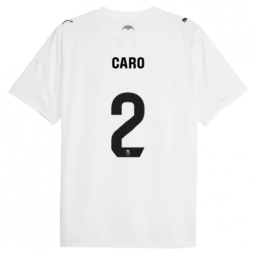 Danxen Kinderen Andrés Caro #2 Wit Zwart Thuisshirt Thuistenue 2025/26 T-Shirt