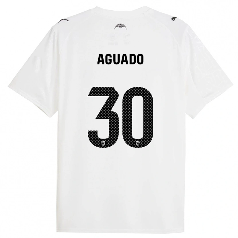 Danxen Kinderen Julia Aguado #30 Wit Zwart Thuisshirt Thuistenue 2025/26 T-Shirt
