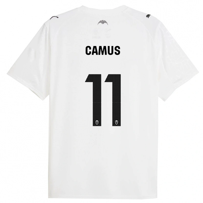 Danxen Kinderen Marco Camus #11 Wit Zwart Thuisshirt Thuistenue 2025/26 T-Shirt