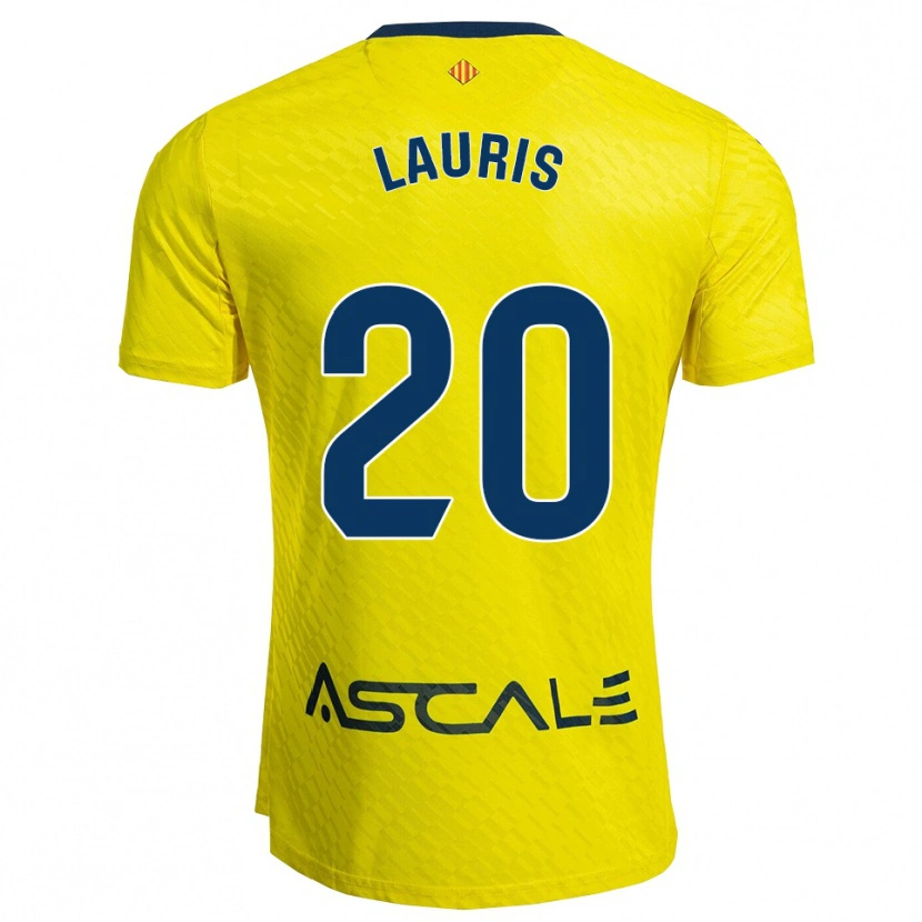 Danxen Kinderen Laura Rodríguez Cuadrado #20 Geel Marineblauw Thuisshirt Thuistenue 2025/26 T-Shirt