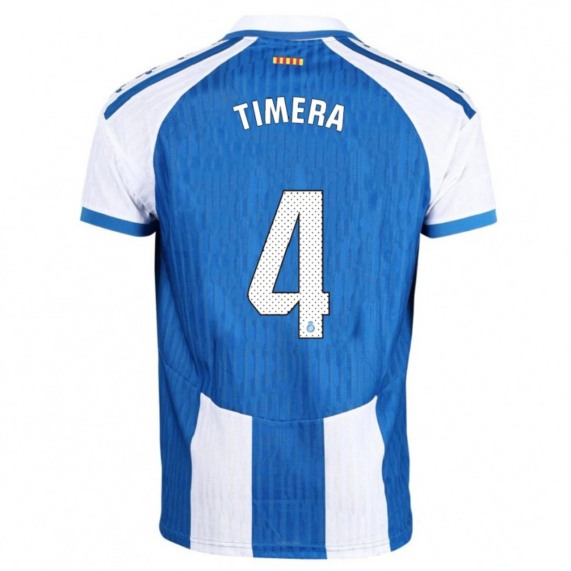 Danxen Kinderen Adama Timera #4 Blauw Wit Thuisshirt Thuistenue 2025/26 T-Shirt
