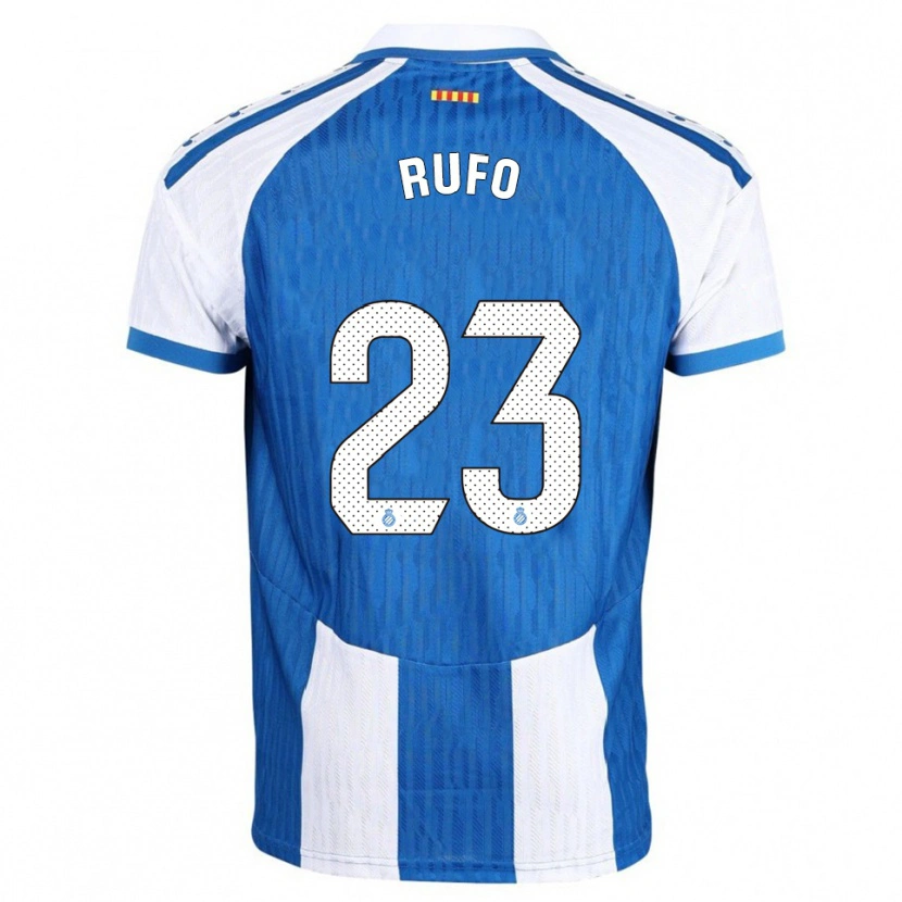 Danxen Kinderen Xavi Rufo #23 Blauw Wit Thuisshirt Thuistenue 2025/26 T-Shirt