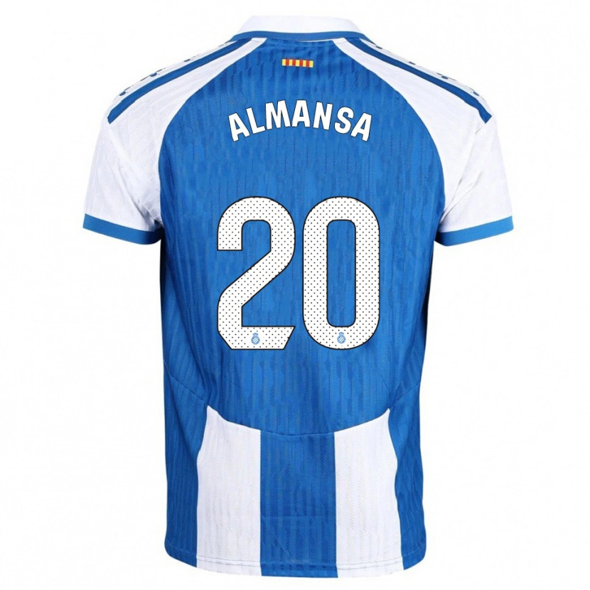 Danxen Kinderen Alex Almansa #20 Blauw Wit Thuisshirt Thuistenue 2025/26 T-Shirt