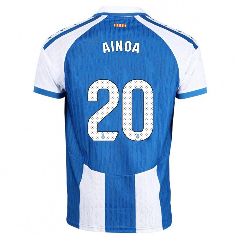 Danxen Kinderen Ainoa Campo Franco #20 Blauw Wit Thuisshirt Thuistenue 2025/26 T-Shirt