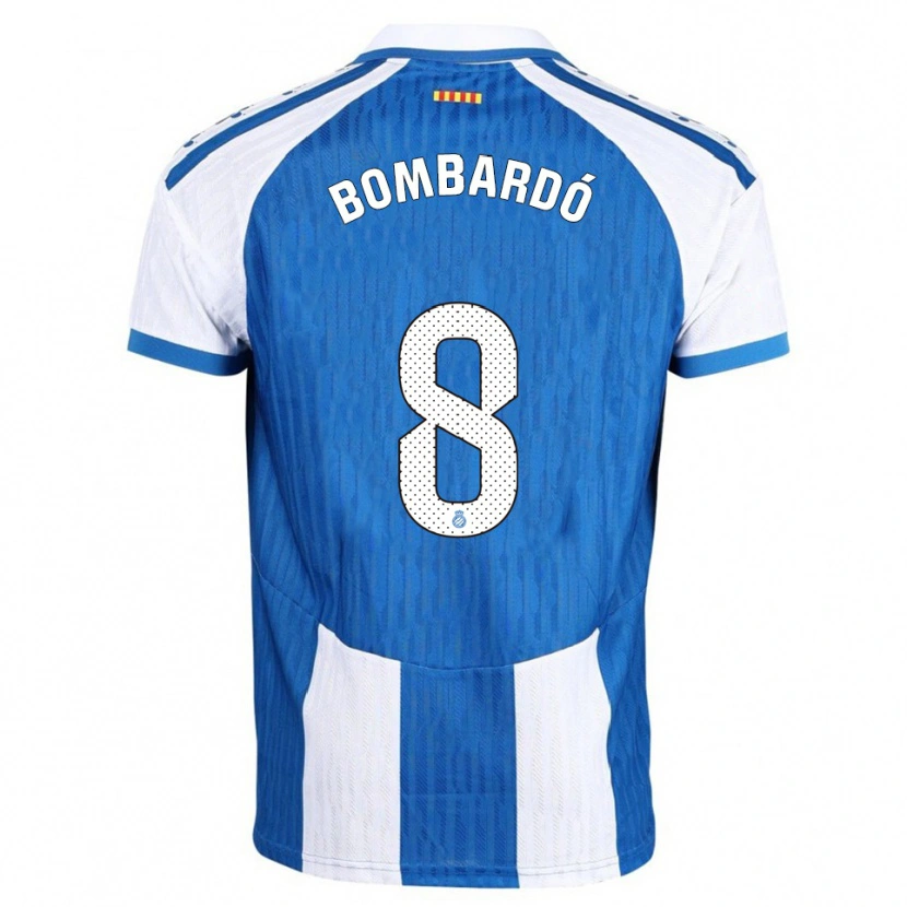 Danxen Kinderen Alex Bombardó #8 Blauw Wit Thuisshirt Thuistenue 2025/26 T-Shirt